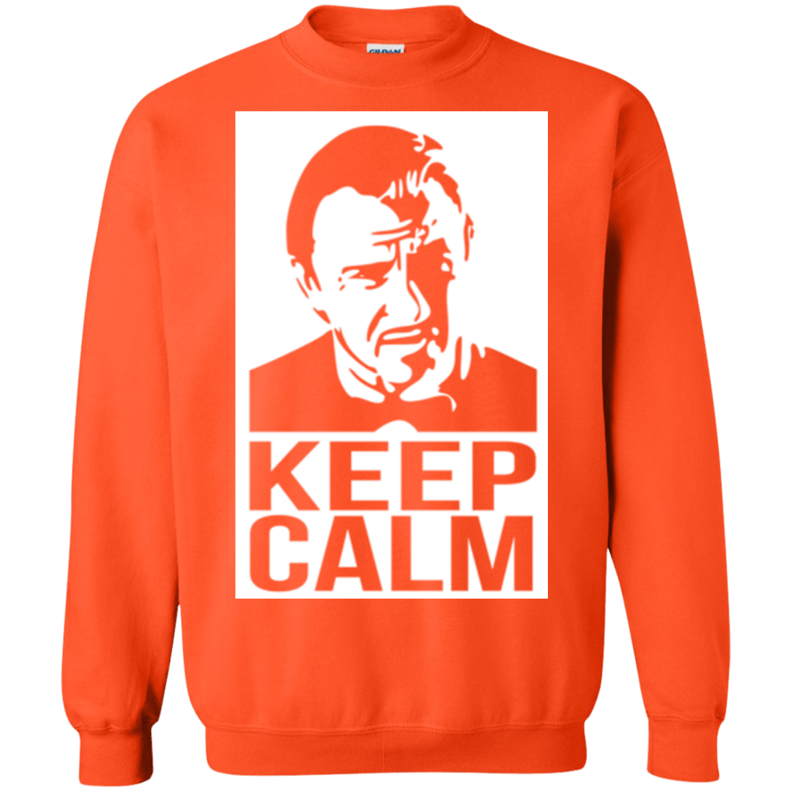 Sweatshirts Orange / Small Keep Calm Mr. Wolf Crewneck Sweatshirt
