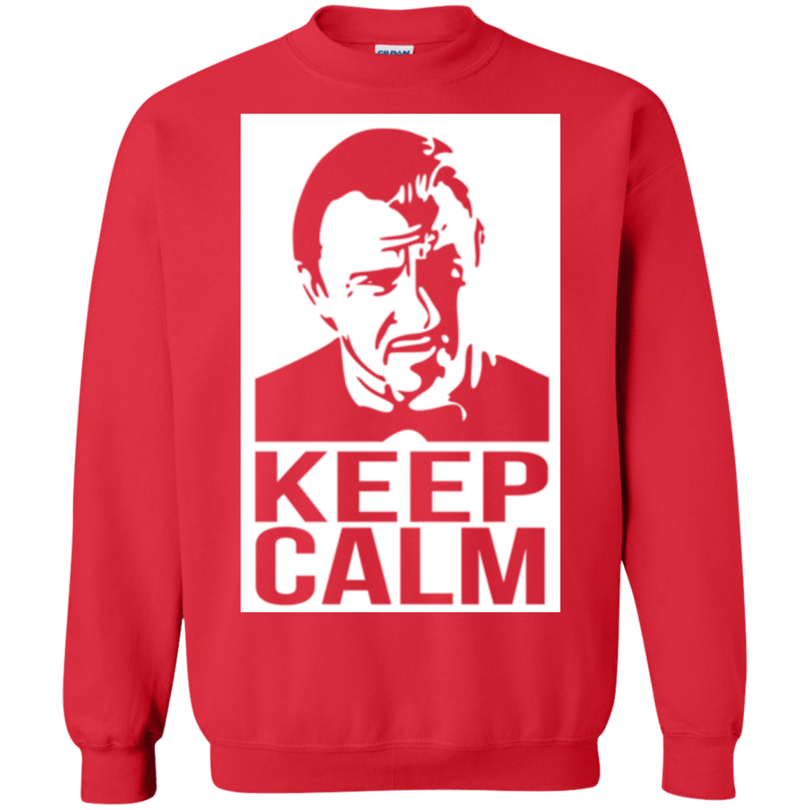 Sweatshirts Red / Small Keep Calm Mr. Wolf Crewneck Sweatshirt