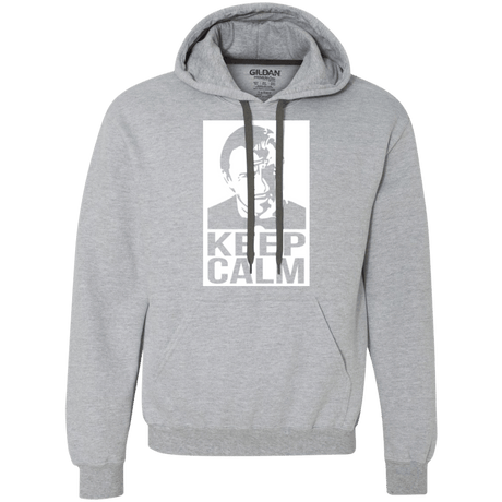 Sweatshirts Sport Grey / Small Keep Calm Mr. Wolf Premium Fleece Hoodie
