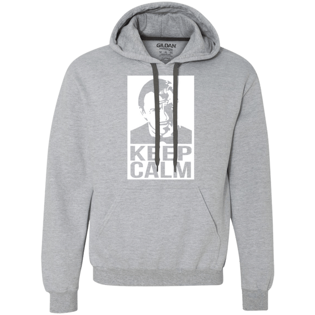 Sweatshirts Sport Grey / Small Keep Calm Mr. Wolf Premium Fleece Hoodie