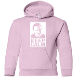Sweatshirts Light Pink / YS Keep Calm Mr. Wolf Youth Hoodie