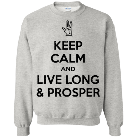 Sweatshirts Ash / Small Keep calm prosper Crewneck Sweatshirt