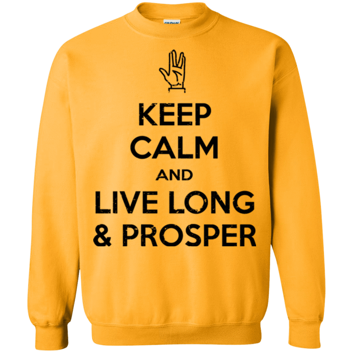 Sweatshirts Gold / Small Keep calm prosper Crewneck Sweatshirt