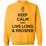 Sweatshirts Gold / Small Keep calm prosper Crewneck Sweatshirt