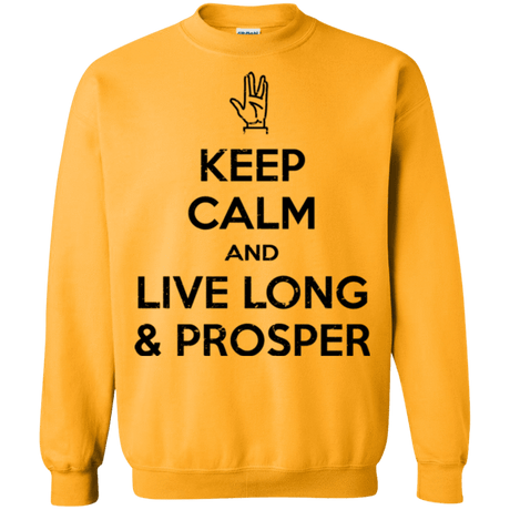 Sweatshirts Gold / Small Keep calm prosper Crewneck Sweatshirt