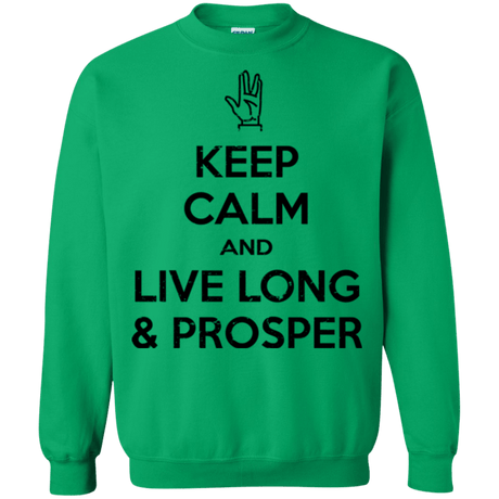 Sweatshirts Irish Green / Small Keep calm prosper Crewneck Sweatshirt