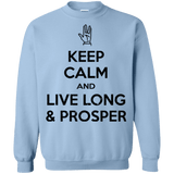 Sweatshirts Light Blue / Small Keep calm prosper Crewneck Sweatshirt