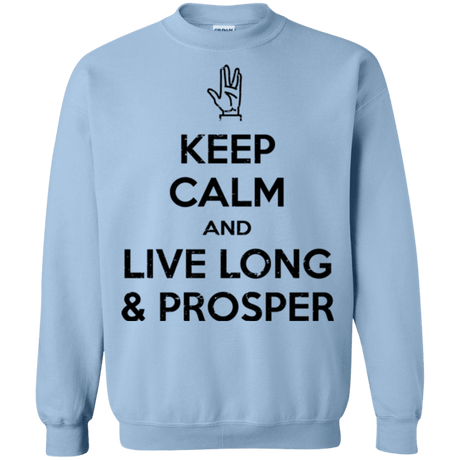 Sweatshirts Light Blue / Small Keep calm prosper Crewneck Sweatshirt