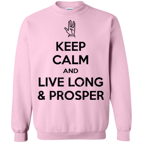 Sweatshirts Light Pink / Small Keep calm prosper Crewneck Sweatshirt