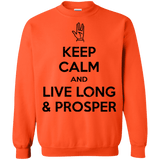 Sweatshirts Orange / Small Keep calm prosper Crewneck Sweatshirt