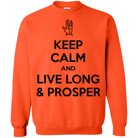 Sweatshirts Orange / Small Keep calm prosper Crewneck Sweatshirt