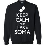 Sweatshirts Black / Small Keep Calm Soma Crewneck Sweatshirt