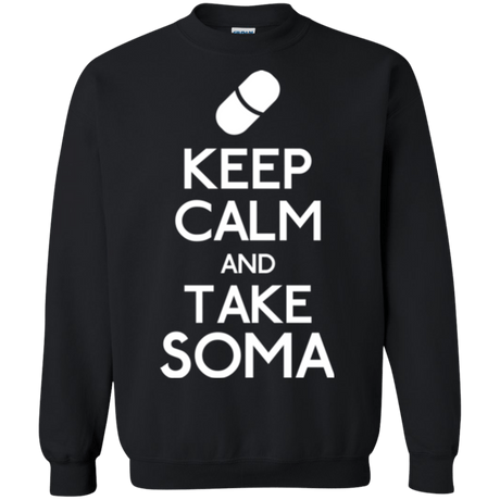 Sweatshirts Black / Small Keep Calm Soma Crewneck Sweatshirt