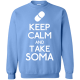 Sweatshirts Carolina Blue / Small Keep Calm Soma Crewneck Sweatshirt