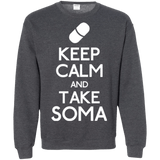 Sweatshirts Dark Heather / Small Keep Calm Soma Crewneck Sweatshirt
