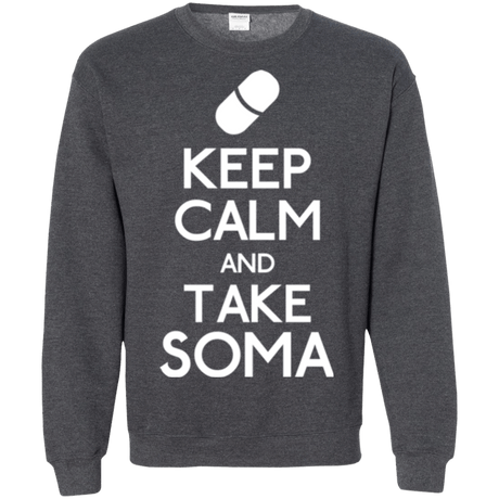 Sweatshirts Dark Heather / Small Keep Calm Soma Crewneck Sweatshirt