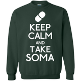 Sweatshirts Forest Green / Small Keep Calm Soma Crewneck Sweatshirt