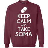 Sweatshirts Maroon / Small Keep Calm Soma Crewneck Sweatshirt