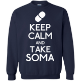 Sweatshirts Navy / Small Keep Calm Soma Crewneck Sweatshirt