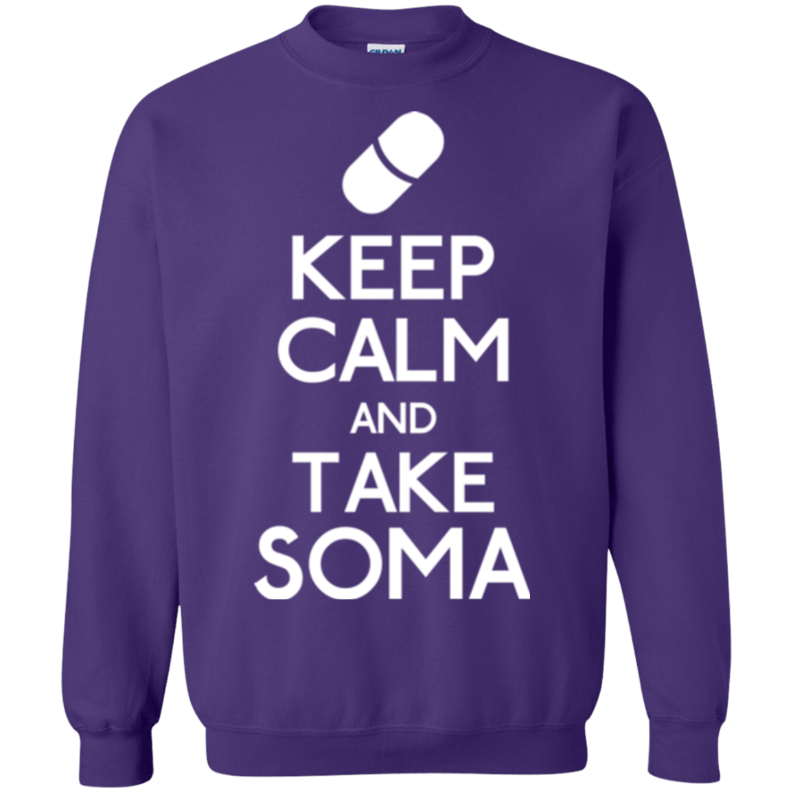 Sweatshirts Purple / Small Keep Calm Soma Crewneck Sweatshirt