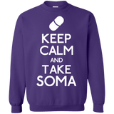 Sweatshirts Purple / Small Keep Calm Soma Crewneck Sweatshirt