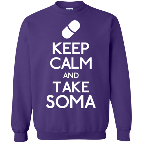 Sweatshirts Purple / Small Keep Calm Soma Crewneck Sweatshirt