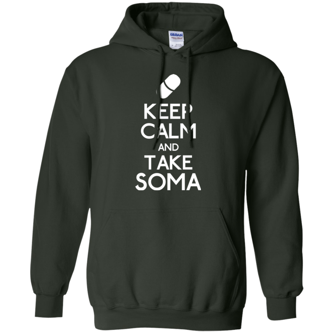 Sweatshirts Forest Green / Small Keep Calm Soma Pullover Hoodie