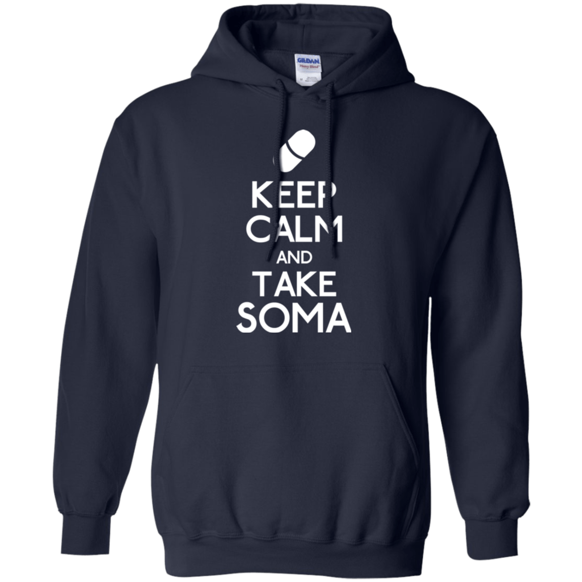 Sweatshirts Navy / Small Keep Calm Soma Pullover Hoodie