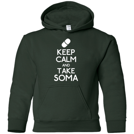Sweatshirts Forest Green / YS Keep Calm Soma Youth Hoodie