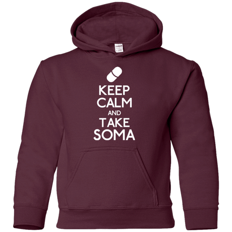 Sweatshirts Maroon / YS Keep Calm Soma Youth Hoodie