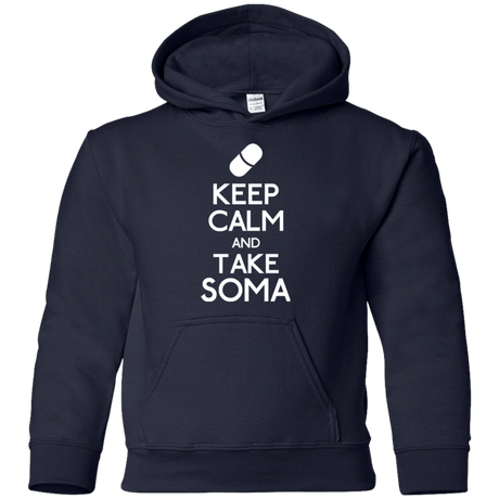Sweatshirts Navy / YS Keep Calm Soma Youth Hoodie