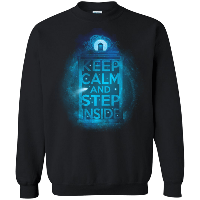 Sweatshirts Black / Small Keep Calm Tardis Crewneck Sweatshirt