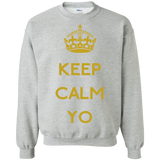 Sweatshirts Sport Grey / Small Keep Calm Yo Crewneck Sweatshirt