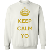 Sweatshirts White / Small Keep Calm Yo Crewneck Sweatshirt