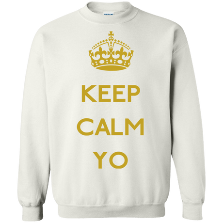 Sweatshirts White / Small Keep Calm Yo Crewneck Sweatshirt