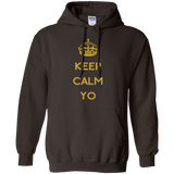 Sweatshirts Dark Chocolate / Small Keep Calm Yo Pullover Hoodie