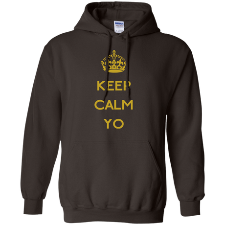 Sweatshirts Dark Chocolate / Small Keep Calm Yo Pullover Hoodie