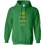 Sweatshirts Irish Green / Small Keep Calm Yo Pullover Hoodie