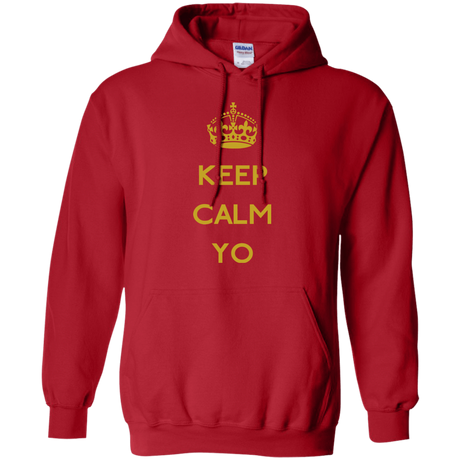 Sweatshirts Red / Small Keep Calm Yo Pullover Hoodie