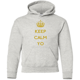 Sweatshirts Ash / YS Keep Calm Yo Youth Hoodie