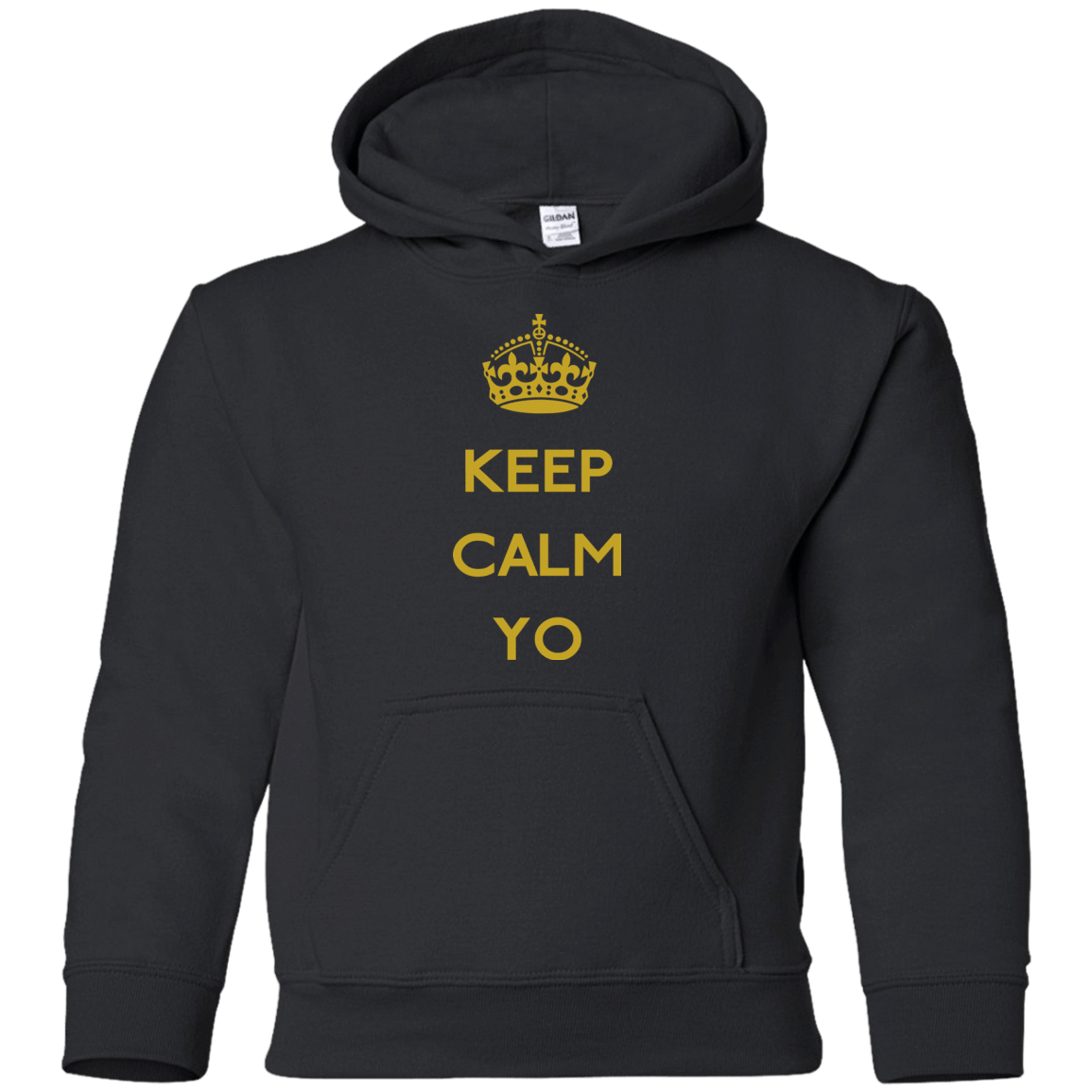 Sweatshirts Black / YS Keep Calm Yo Youth Hoodie