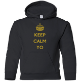 Sweatshirts Black / YS Keep Calm Yo Youth Hoodie