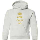Sweatshirts White / YS Keep Calm Yo Youth Hoodie