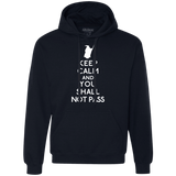 Sweatshirts Navy / S Keep Calm You Shall Not Pass Premium Fleece Hoodie