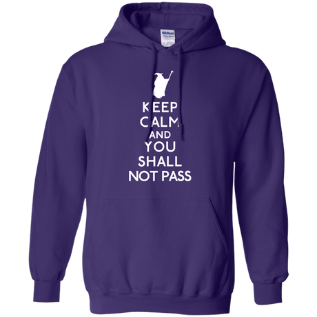 Sweatshirts Purple / S Keep Calm You Shall Not Pass Pullover Hoodie