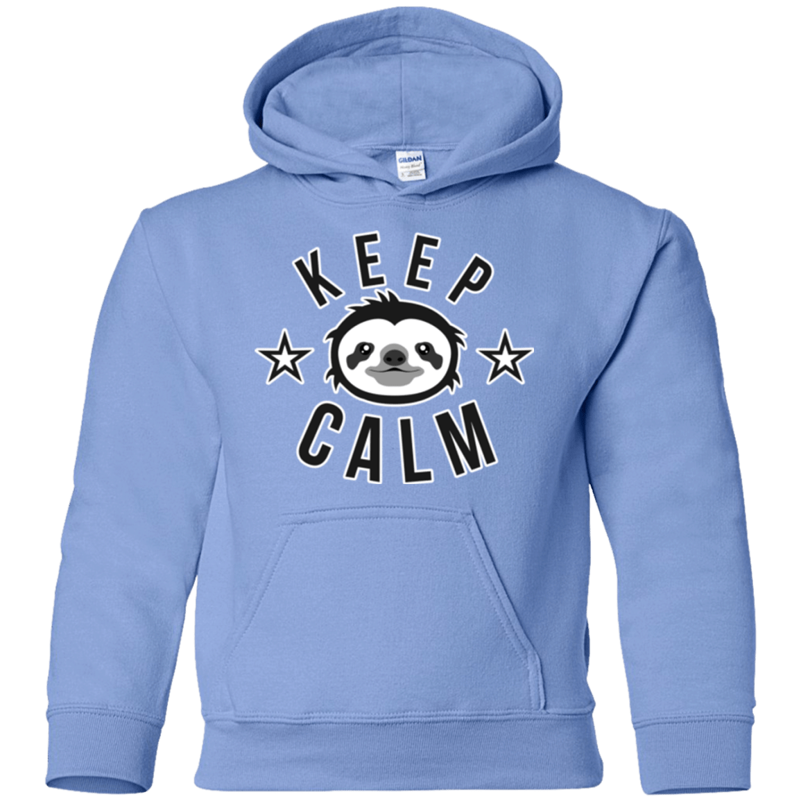 Sweatshirts Carolina Blue / YS Keep Calm Youth Hoodie
