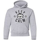Sweatshirts Sport Grey / YS Keep Calm Youth Hoodie