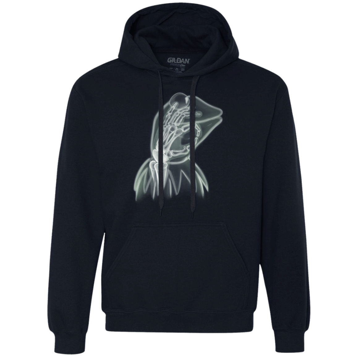 Sweatshirts Navy / S Kermit the Troll Premium Fleece Hoodie