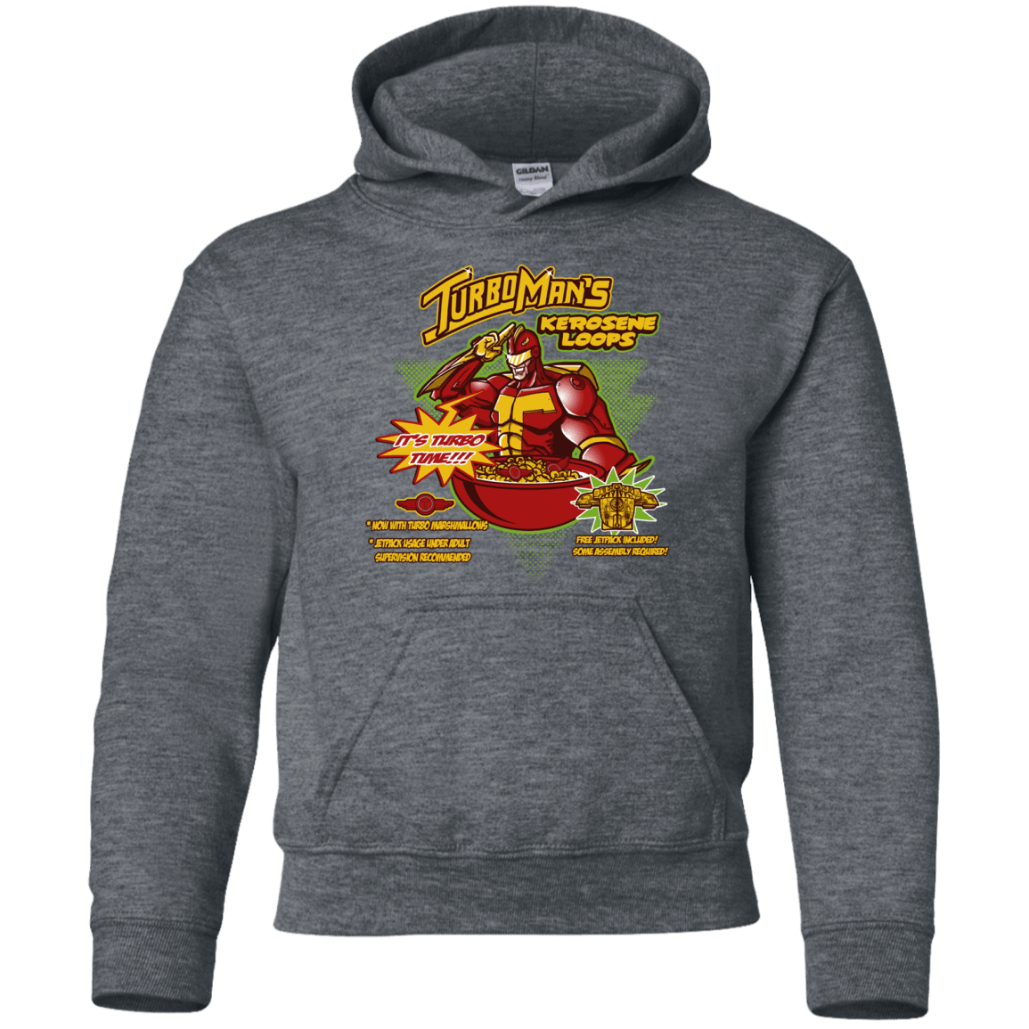 Sweatshirts Dark Heather / YS Kerosene Loops Youth Hoodie