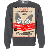 Sweatshirts Dark Heather / S Ketchup vs Catsup Crewneck Sweatshirt